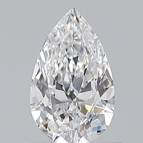 0.6 carat E-VS1 Natūralus Pear Deimantas (1)
