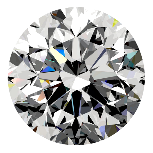 0.3 carat G-SI1 GD cut Natūralus Round Deimantas (1)