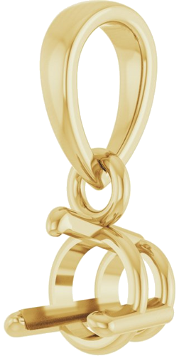 Pakabukas „Round 3-Prong“ 14k yellow gold Round 4.5mm (2)