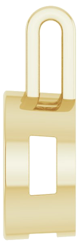 10K Yellow 12x10 mm Oval Pendant Mounting (3)