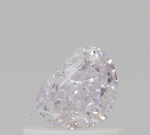0.61 carat Light Pink-SI1 Natūralus Heart Deimantas (1)