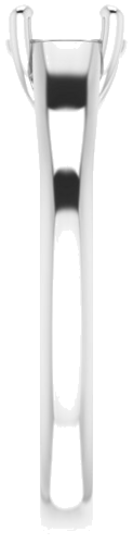 Sužadėtuvių Žiedas „Solitaire“ 18k white gold Round 6mm (4)