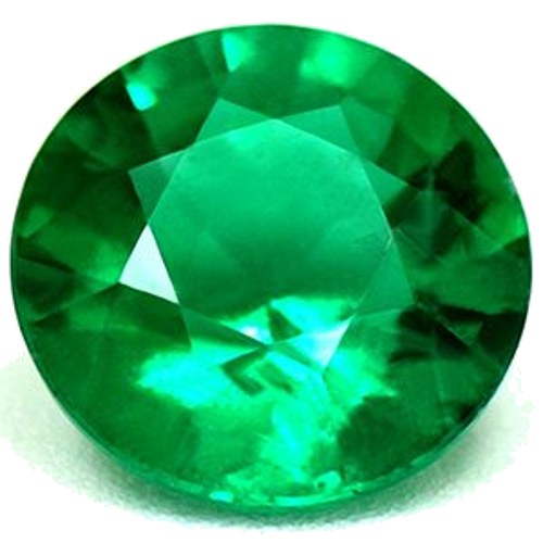 0.55 carat GREEN Round Smaragdas (1)