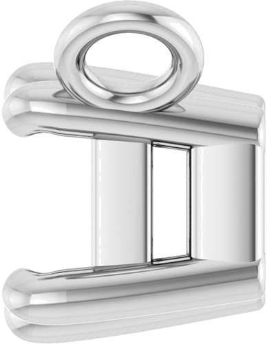 Pakabukas „Emerald 6-Prong“ 585 Baltojo Aukso Emerald 4mm x 3mm (3)