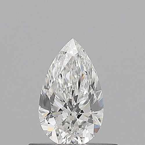 0.5 carat F-VVS2 Natūralus Pear Deimantas (1)