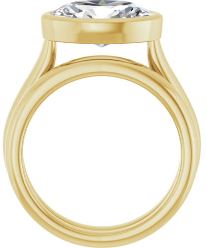 Sužadėtuvių Žiedas „Bezel-Set Solitaire“ 14k yellow gold Oval 11.5mm x 8mm (7)
