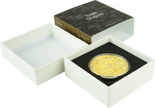 3 oz Triple dragons 2022 Tchad 15000 Francs silver coin (4)