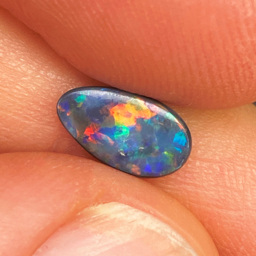 0.6 carat BLACK Pear Opal (1)