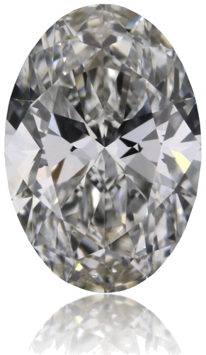 0.5 carat G-SI1 Natūralus Oval Deimantas (1)