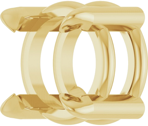 14K Yellow 5 mm Round Pendant Mounting (2)