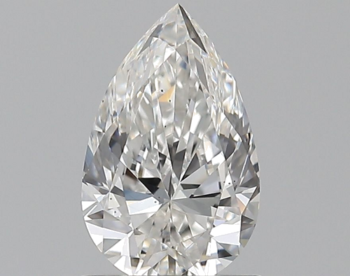 0.9 carat F-VS2 Natūralus Pear Deimantas (1)