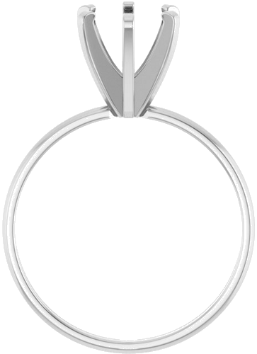 Sužadėtuvių Žiedas „Solitaire“ 14k white gold Round 7mm (2)