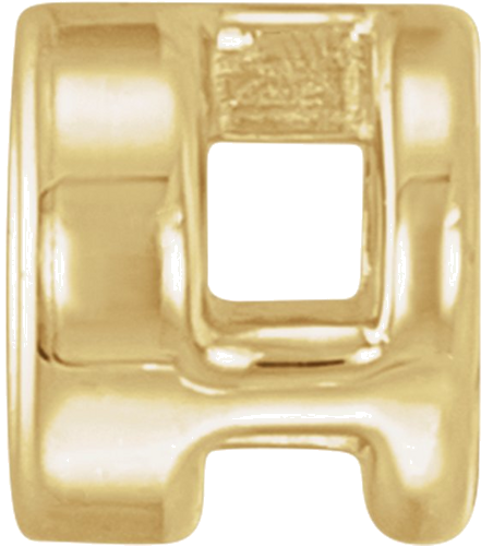 14K Yellow 3 mm Round Bezel-Set Pendant Mounting (2)