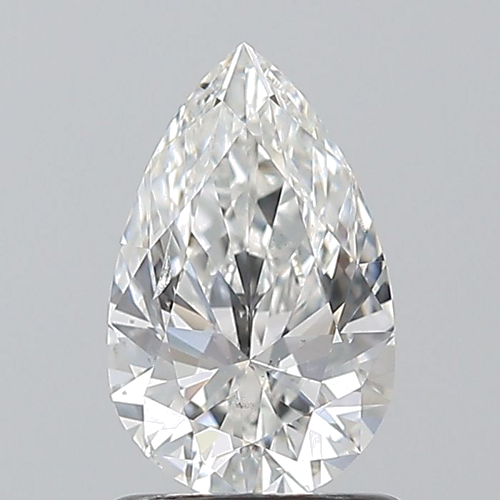 1.01 carat F-SI2 Natūralus Pear Deimantas (1)