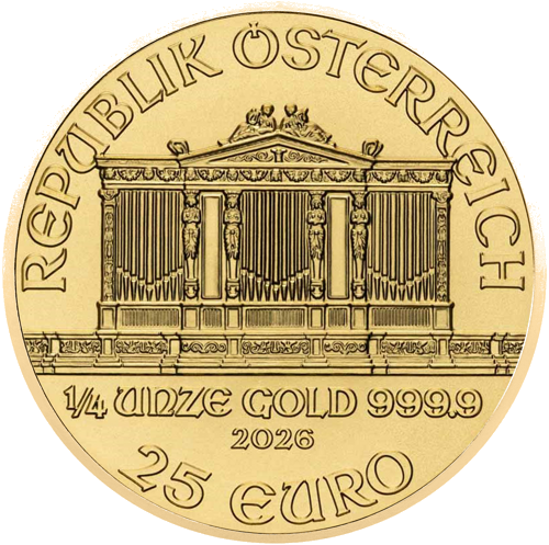 1/4 oz Austrijos Filharmonija 2026 auksinė moneta (2)