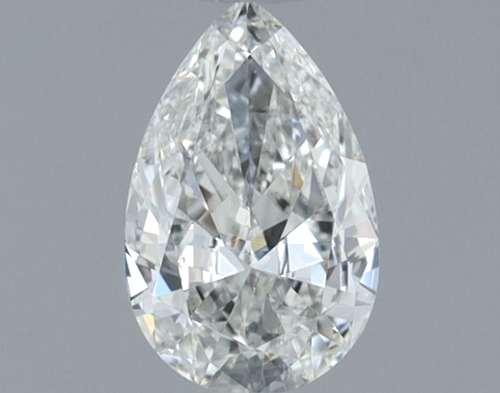 0.6 carat H-SI1 Natūralus Pear Deimantas (1)