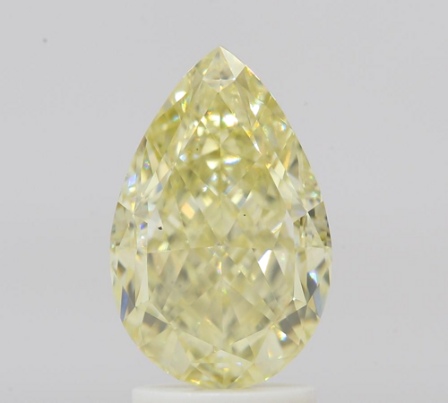 3.02 carat Fancy Yellow-VS2 Natūralus Pear Deimantas (1)