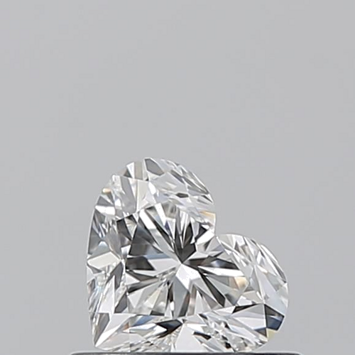 0.51 carat F-VVS2 Natūralus Heart Deimantas (1)