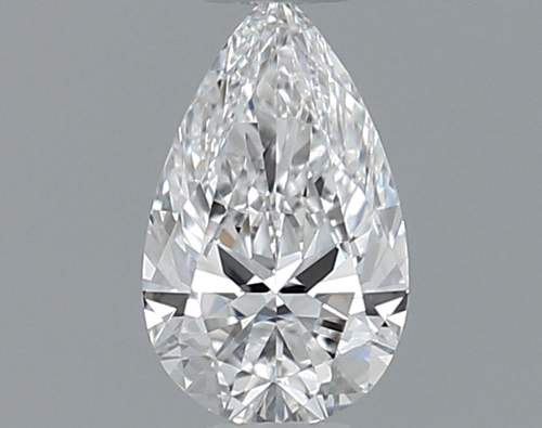 0.4 carat D-VVS2 Natūralus Pear Deimantas (1)
