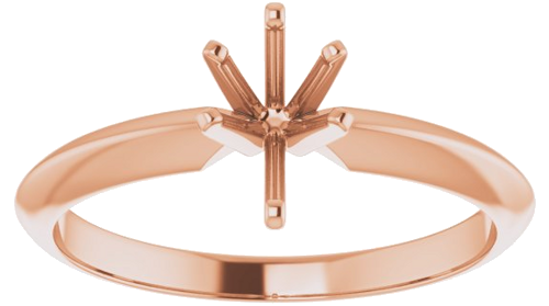 Sužadėtuvių Žiedas „Lightweight Solitaire“ 14k rose gold Pear 7mm x 4.5mm (3)