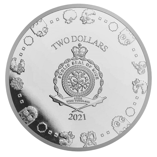 1 oz Ms. Pac-Man 2021 Niue Silver Coin (2)