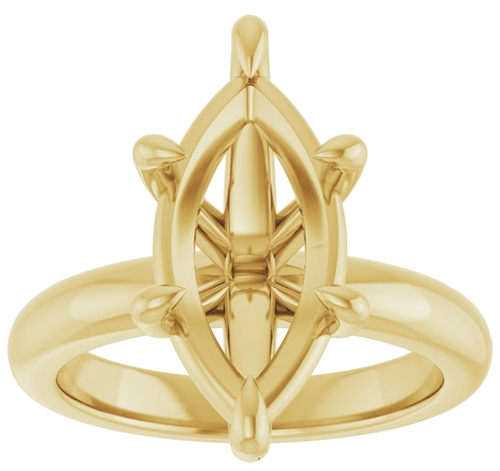 Sužadėtuvių Žiedas „Claw-Prong“ 14k yellow gold Marquise 16mm x 8mm (3)