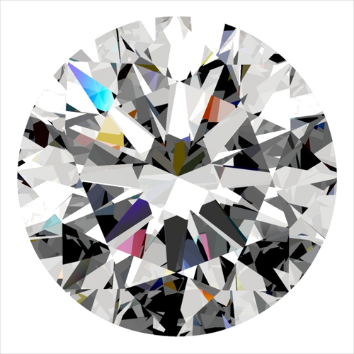 0.5 carat E-VVS1 Excellent cut Natūralus Round Deimantas (1)