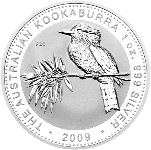 2009 Kookaburra Австралия 1 oz серебряная монета (1)