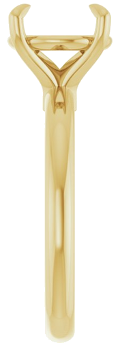 Sužadėtuvių Žiedas „Claw-Prong Euro Shank“ 14k yellow gold Round 9.4mm (4)