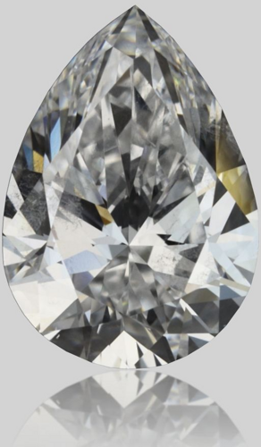0.51 carat D-SI2 Natūralus Pear Deimantas (1)