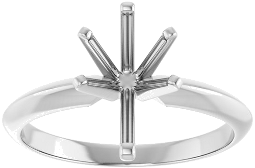 14K White 10.5x6.5 mm Pear Engagement Ring Mounting (3)