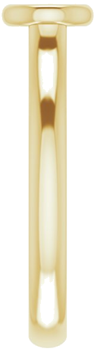 Sužadėtuvių Žiedas „Bezel-Set Solitaire“ 585 Geltonojo Aukso Round 4.4mm (4)