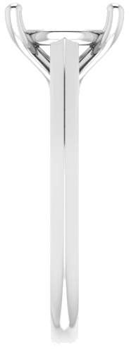 Sužadėtuvių Žiedas „Claw-Prong“ 14k white gold Round 10mm (4)