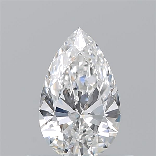 0.5 carat E-VS1 Natūralus Pear Deimantas (1)