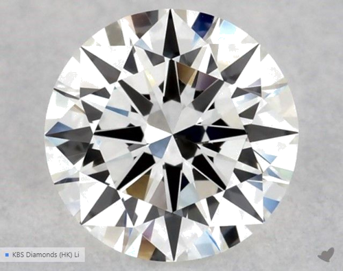 0.5 carat H-VVS2 Excellent cut Natūralus Round Deimantas (1)