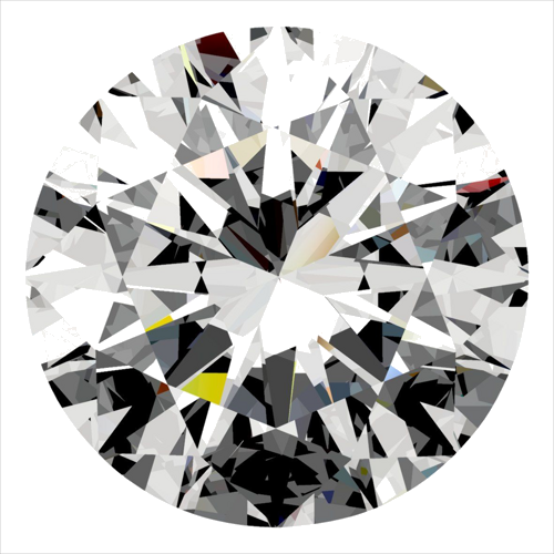 0.5 carat F-VVS1 Excellent cut Natūralus Round Deimantas (1)