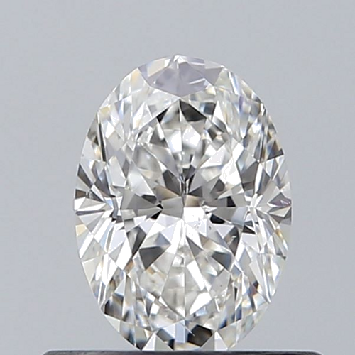 0.51 carat F-SI1 Natūralus Oval Deimantas (1)