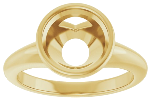 Sužadėtuvių Žiedas „Bezel-Set Solitaire“ 14k yellow gold Round 8.8mm (3)
