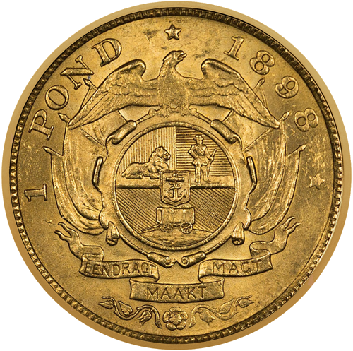 1 паунд Южна Африка 1897-1898 златна монета (2)