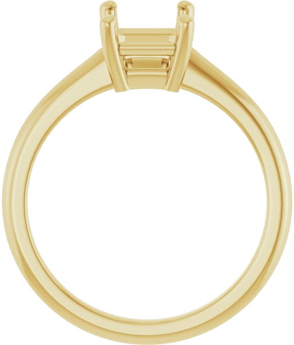 Sužadėtuvių Žiedas „V-End Prong“ 14k yellow gold Emerald 8mm x 6mm (2)