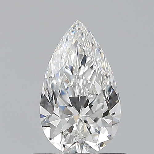 0.58 carat F-VVS1 Natūralus Pear Deimantas (1)