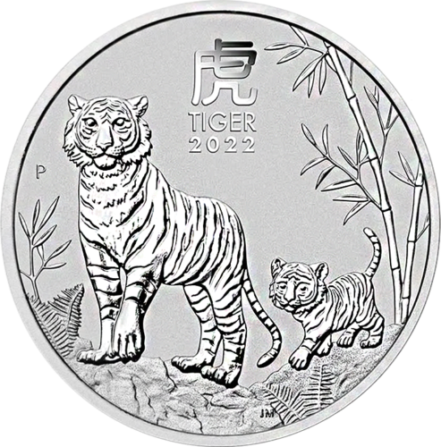 2 oz Год Тигра 2022 (Lunar III) Австралия серебряная монета (1)