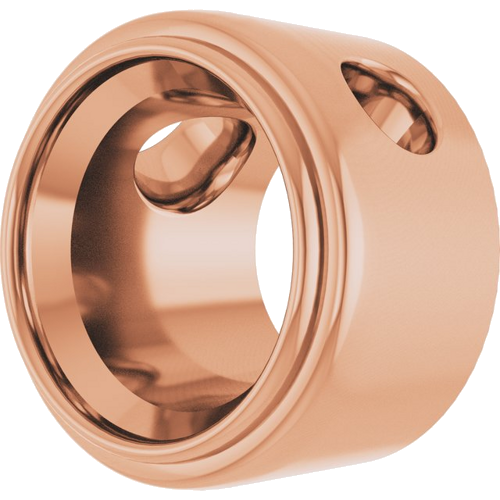 Pakabukas „Bezel-Set Solitaire“ 14k rose gold Round 7.4mm (2)