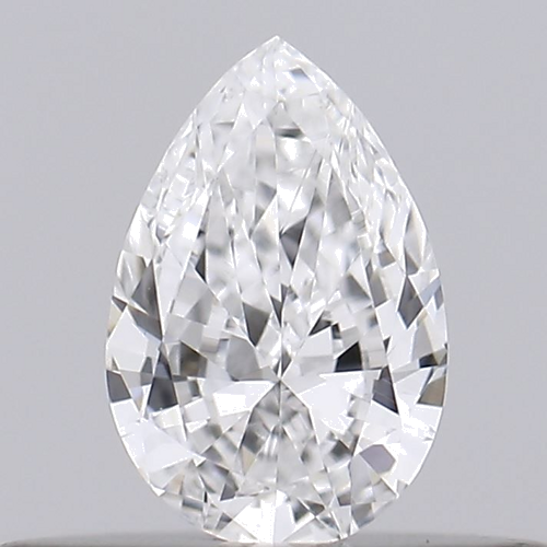 0.18 carat D-VVS2 Natūralus Pear Deimantas (1)