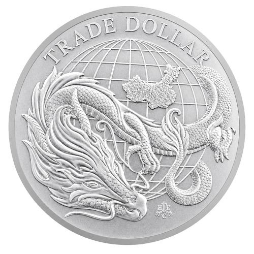 1 oz Tirdzniecības dolārs 2021 Svētās Helēnas sala sudraba monēta (1)