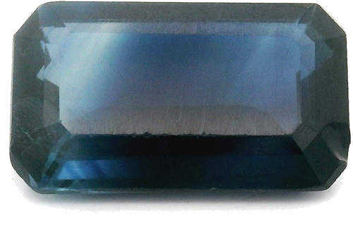 3.34 carat BLUE STEP cut Octagonal Safyras (1)