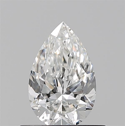 0.5 carat F-VVS2 Natūralus Pear Deimantas (1)