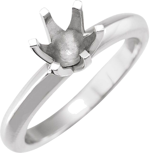 Sužadėtuvių Žiedas „Medium Solstice Solitaire®“ 950 Platinos Round 8.2mm (1)