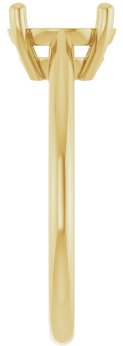 Sužadėtuvių Žiedas „Solitaire“ 18k yellow gold Round 8.2mm (4)
