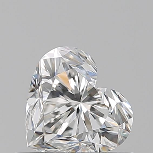 0.59 carat H-VVS2 Natūralus Heart Deimantas (1)